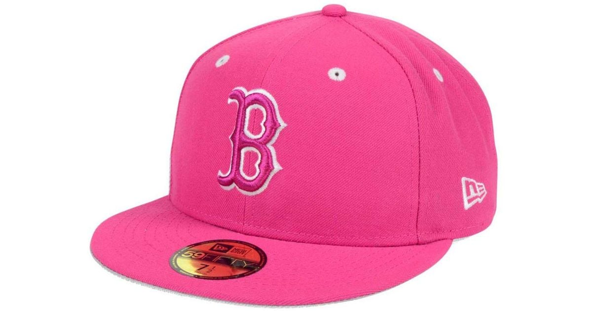 KTZ Boston Red Sox Pantone Collection 59fifty Cap in Pink | Lyst