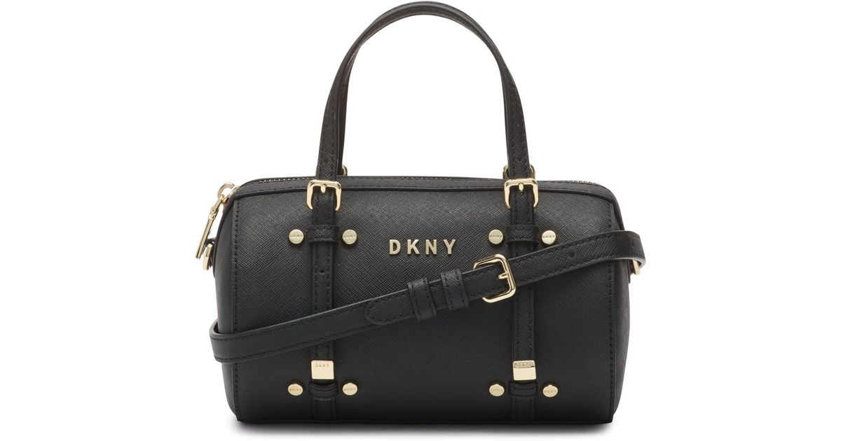 DKNY Bo Small Duffel in Black/Gold (Black) Lyst
