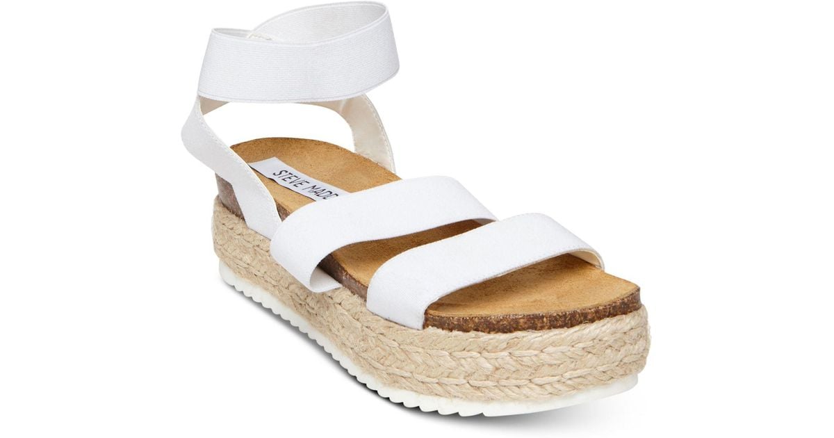 espadrille white sandals