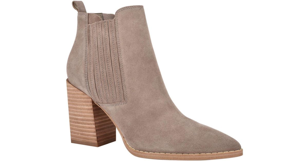 nine west booties block heel