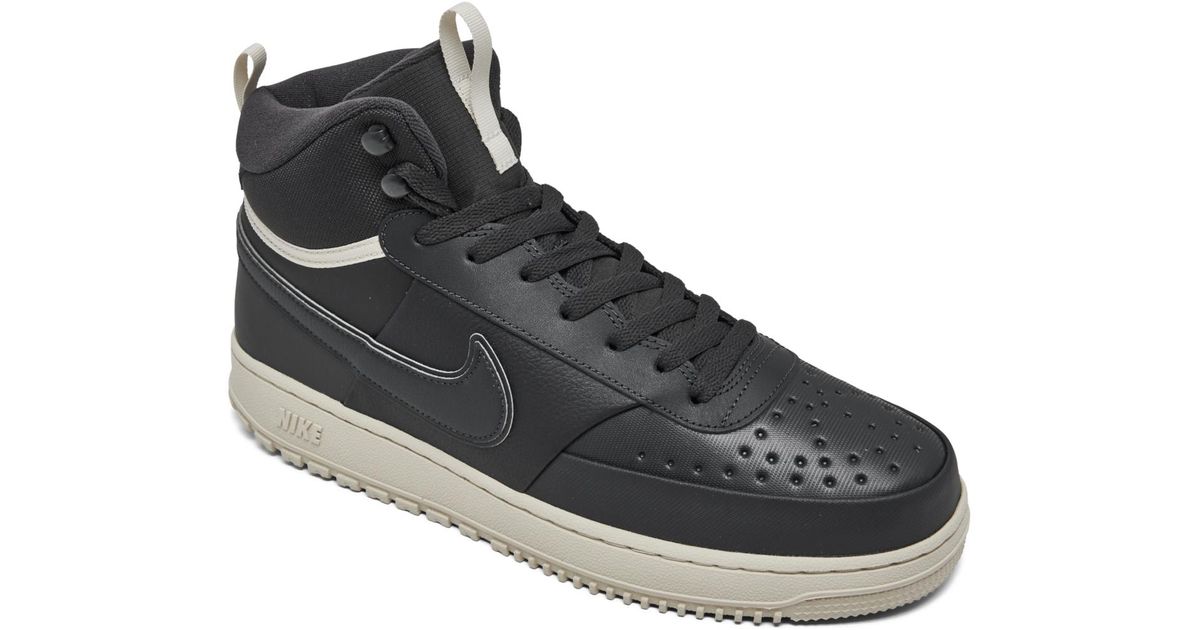 Nike Court Vision Mid Winter Sneaker Boots From Finish Line in Black Nike Court Vision Mid Winter Sneaker Boots From Finish Line in Black