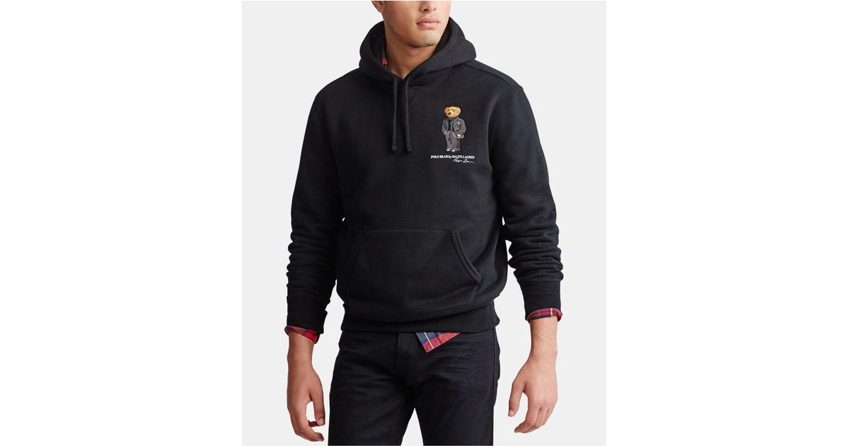 men's polo bear magic fleece knit sweatshirt