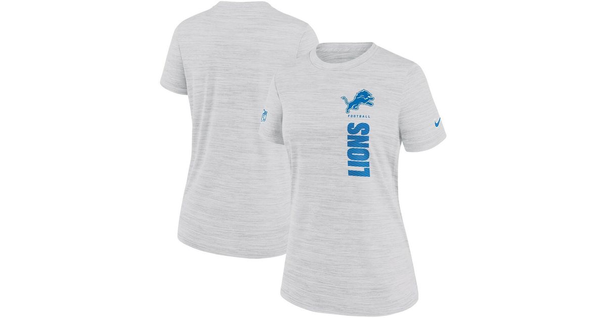 Nike Detroit Lions Velocity Performance T-shirt in White | Lyst