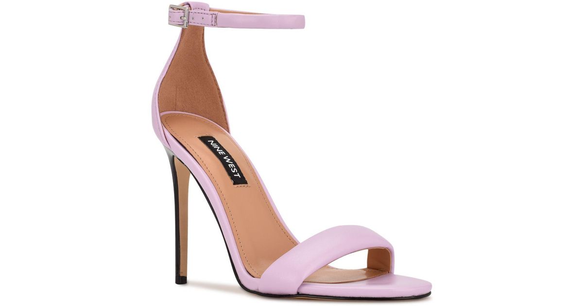 Nine West Teeya Ankle Strap Dress Sandals in Lilac (Purple) - Lyst