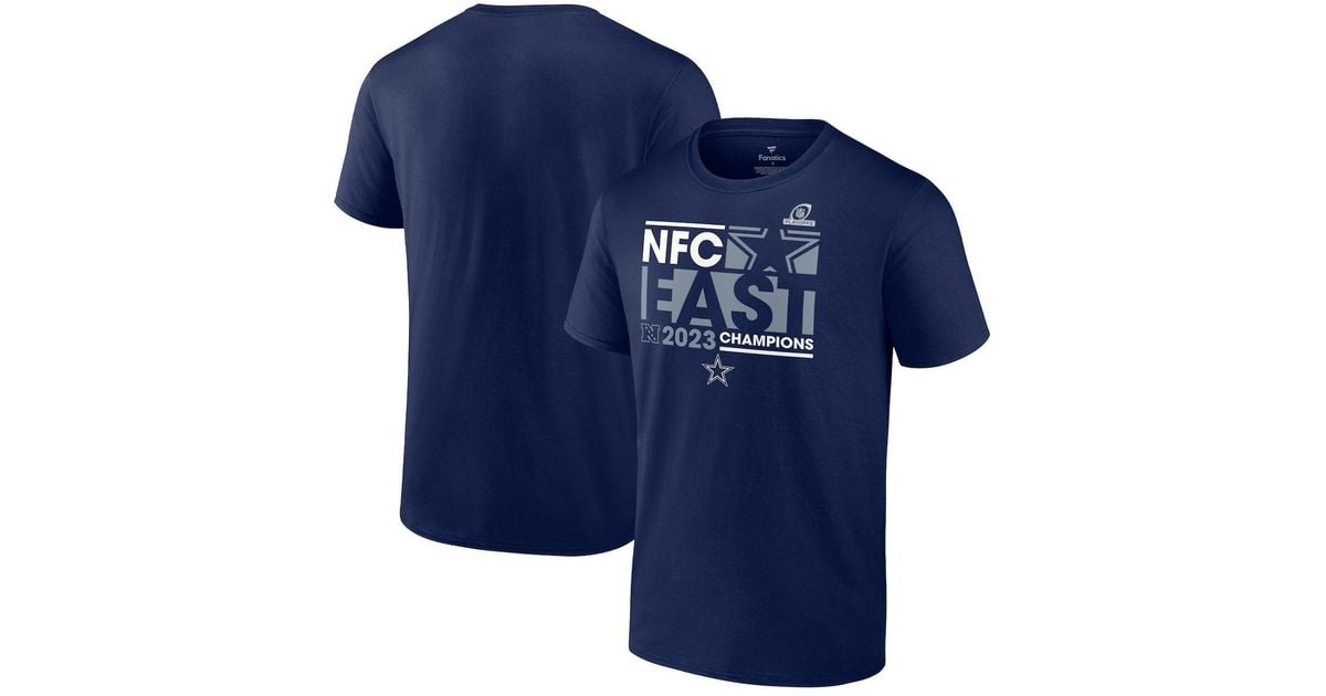 Fanatics Dallas Cowboys 2023 Nfc East Division Champions Big And Tall T- shirt in Blue for Men