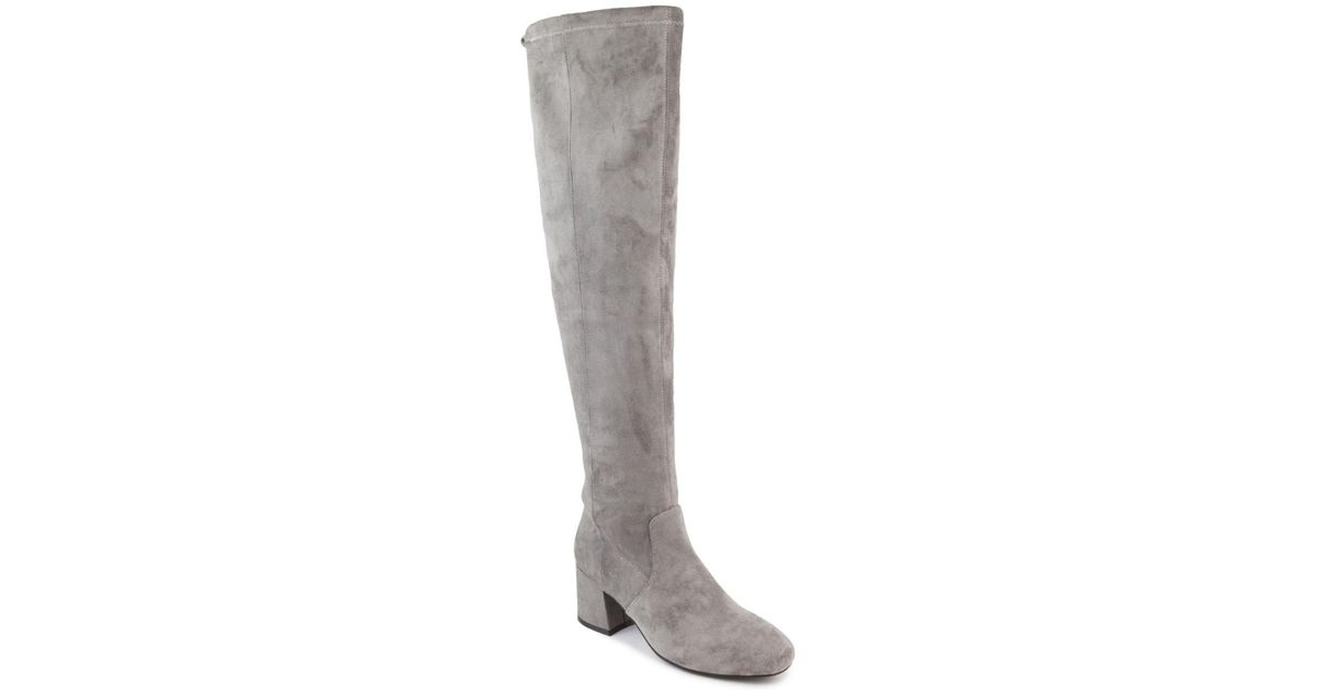 Sugar Ollie Over The Knee High Calf Boots in White Lyst