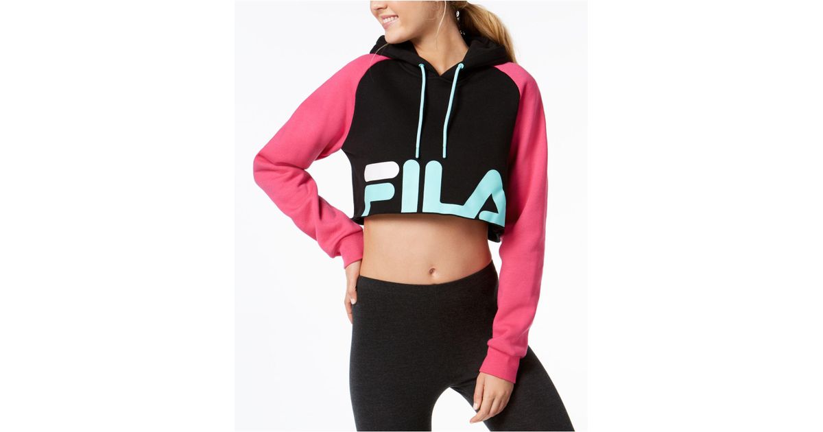 fila luciana cropped hoodie