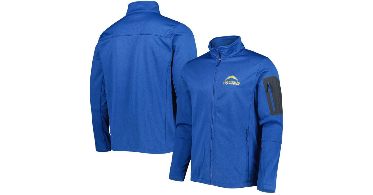 Dunbrooke Los Angeles Chargers Freestyle Coated Tech Fleece Fullzip