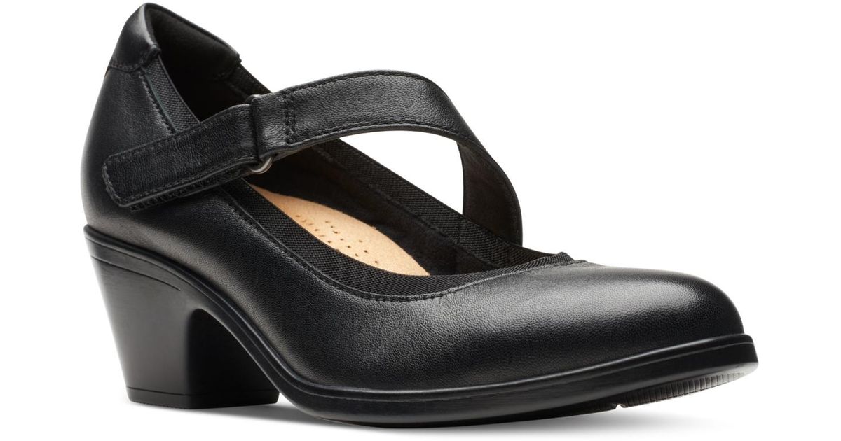 Clarks Emily Mabel Asymmetric Mary Jane Shoes in Black | Lyst