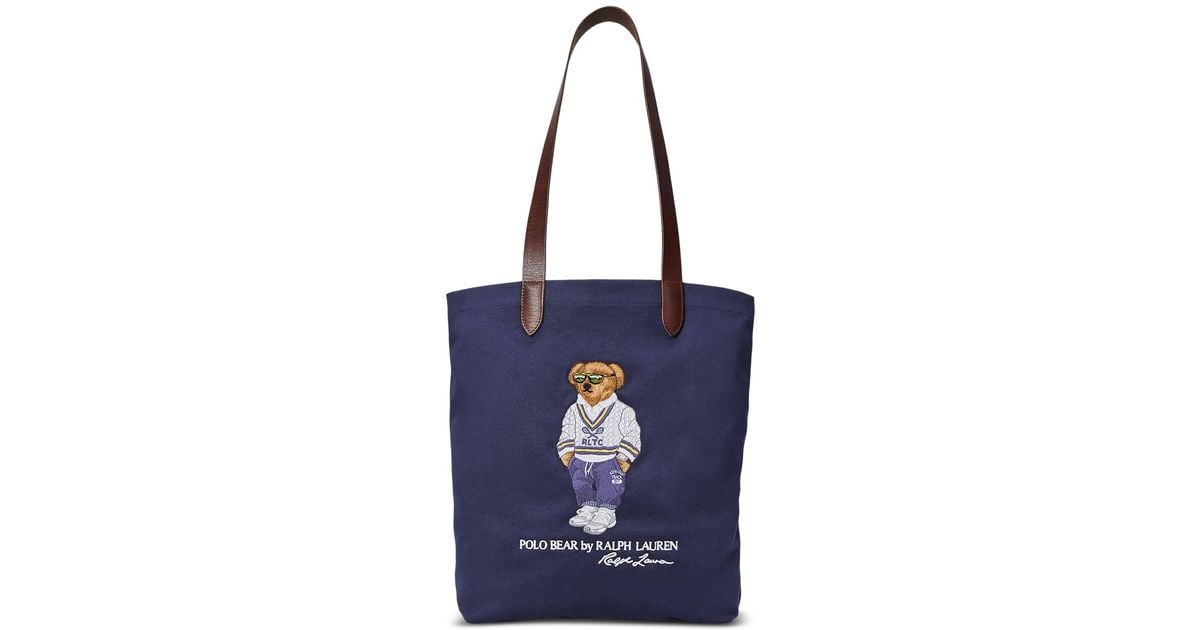 Polo Ralph Lauren TIGER PATCH CAMO SHOPPER トートバッグ Polo Ralph Lauren Tiger-patch Camo Shopper Tote in Blue for