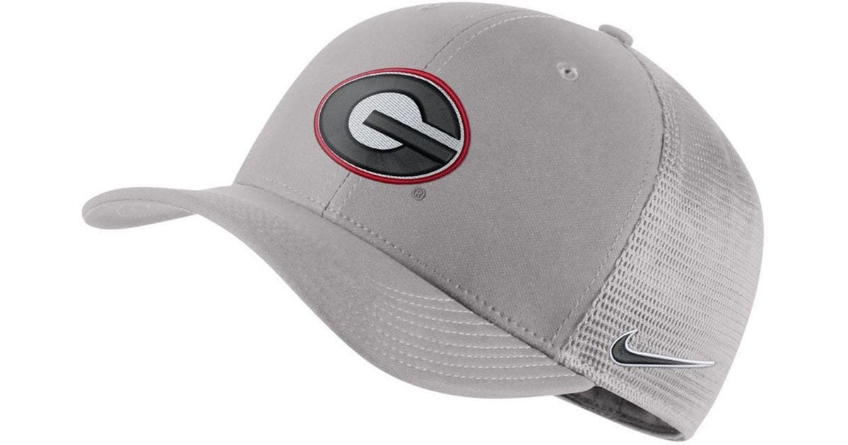 Nike Georgia Bulldogs Aerobill Mesh Cap in Gray for Men | Lyst