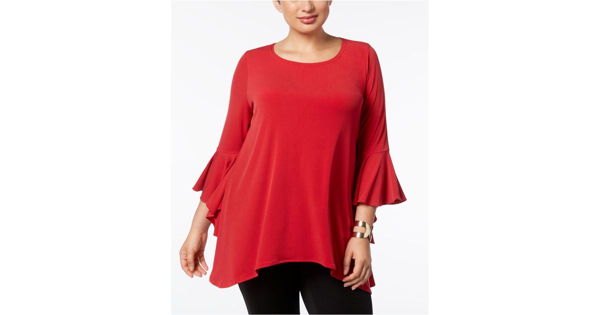 alfani bell sleeve top