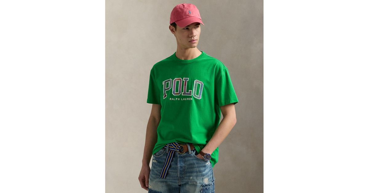 Polo Ralph Lauren Classic-fit Madras-logo Jersey T-shirt in