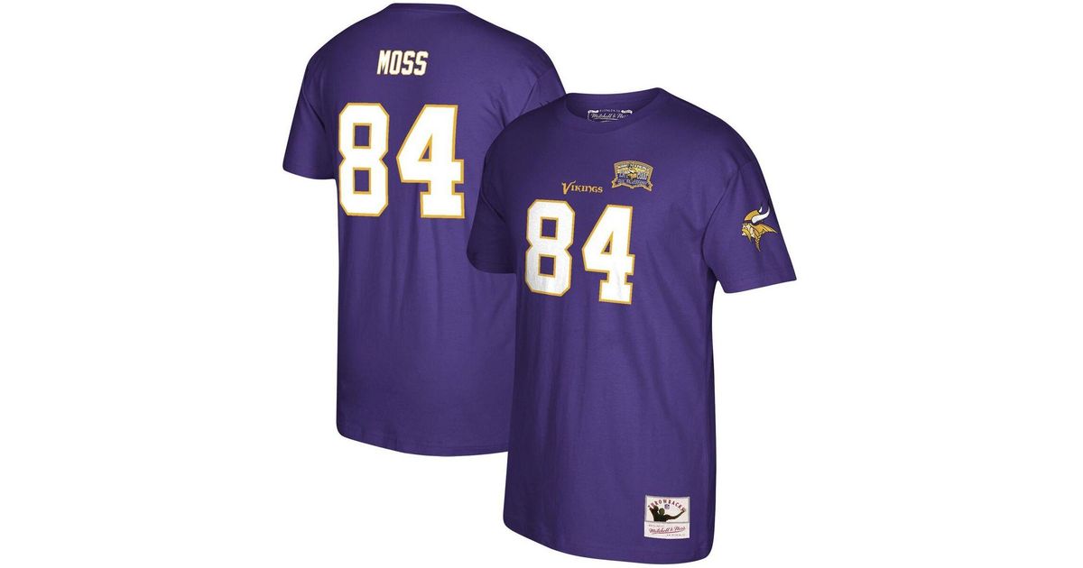 Mitchell & Ness Randy Moss Purple Minnesota Vikings 40th Anniversary