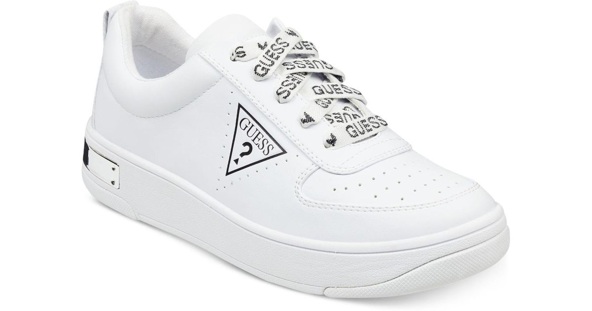 white sneakers guess