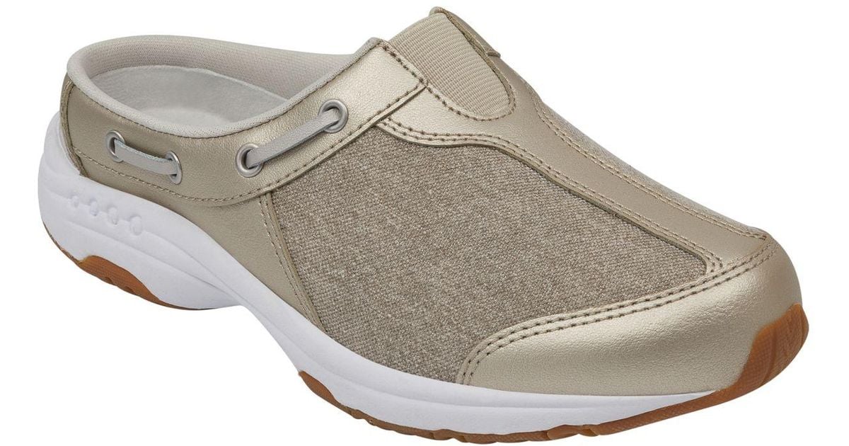 Easy Spirit Rubber Mule In Taupe White Lyst 3669