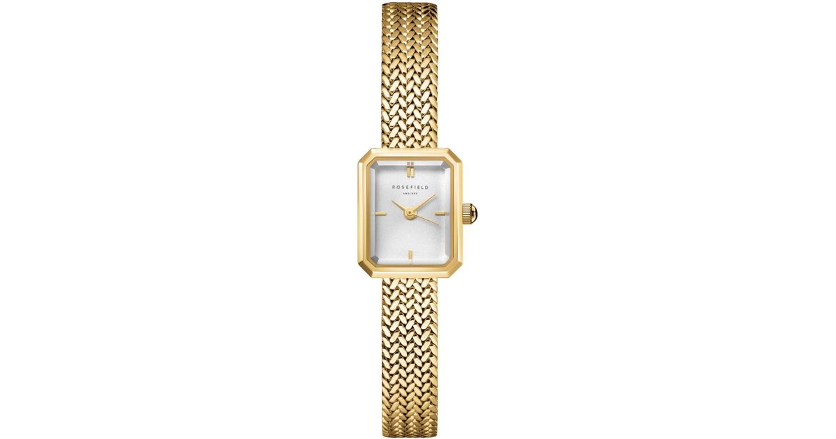 Rosefield Orologio da donna con bracciale in acciaio inossidabile color argento Upper East Side 33mm