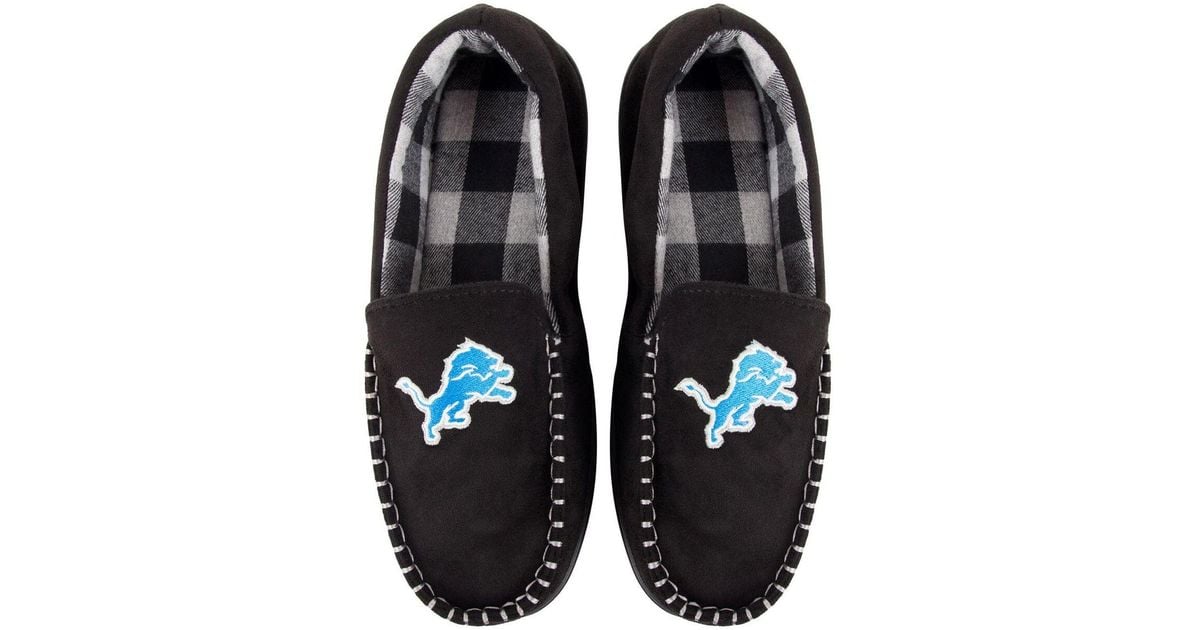 FOCO Men's NCAA College Team Logo Sherpa Lined Buffalo Check Shoes