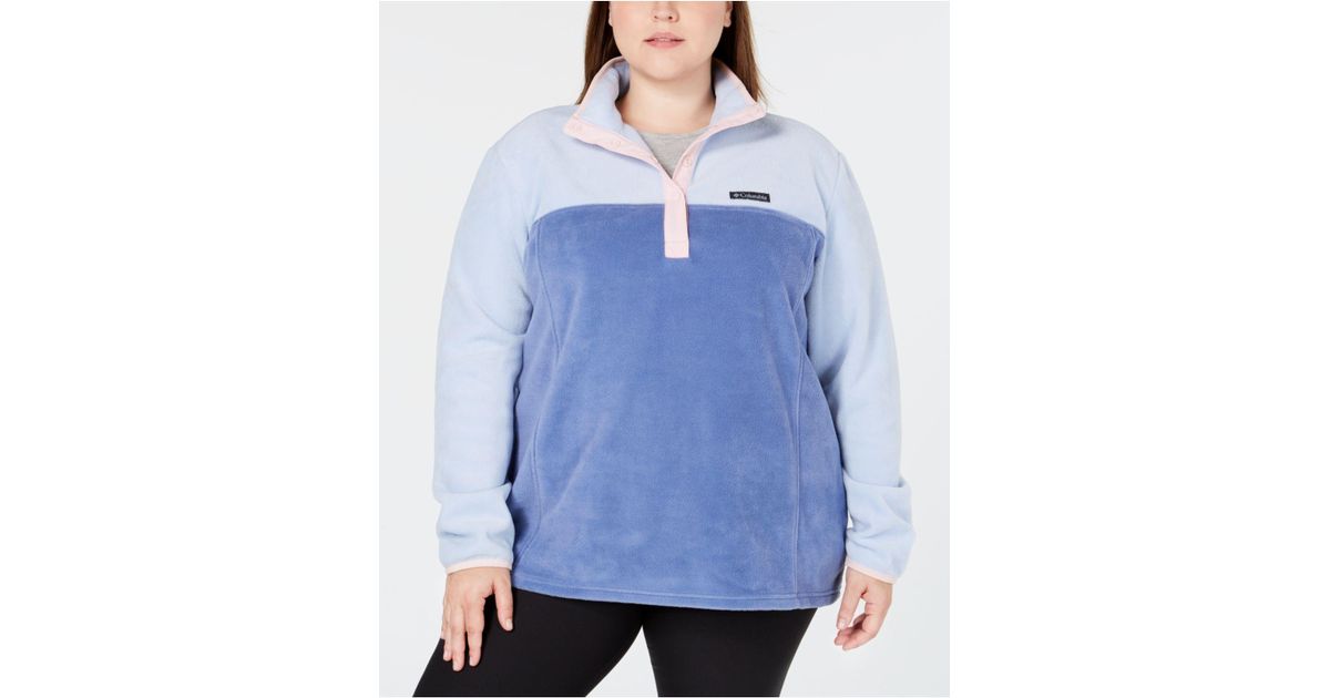 columbia three lakes half snap fleece lightweight jacket
