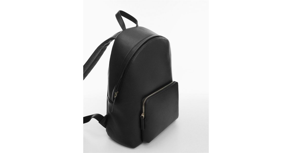Mango Leathereffect Backpack in Black for Men Lyst