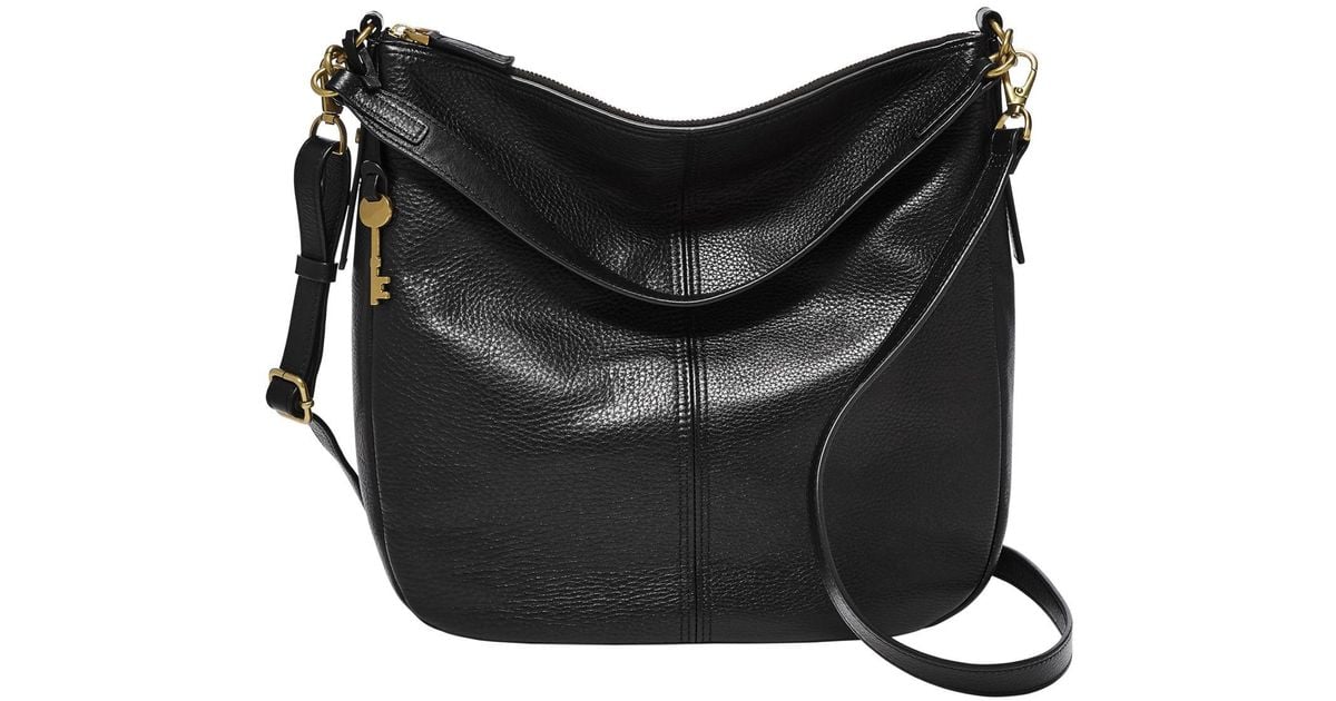 fossil jolie hobo black
