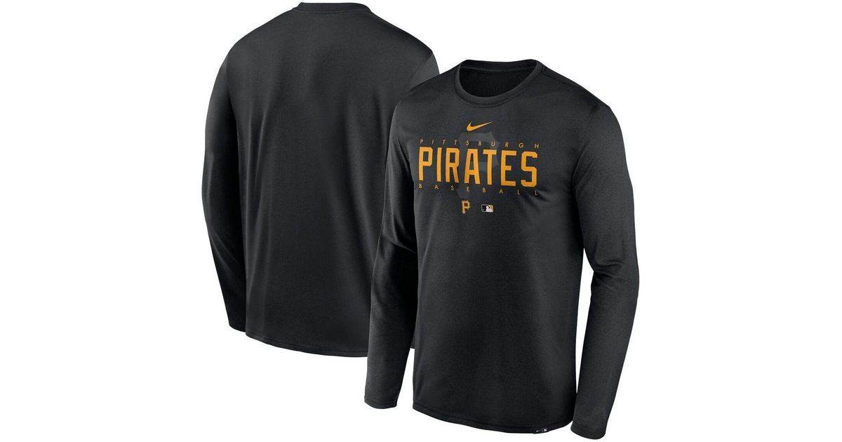 Nike Black Pittsburgh Pirates Authentic Collection Team Logo Legend ...