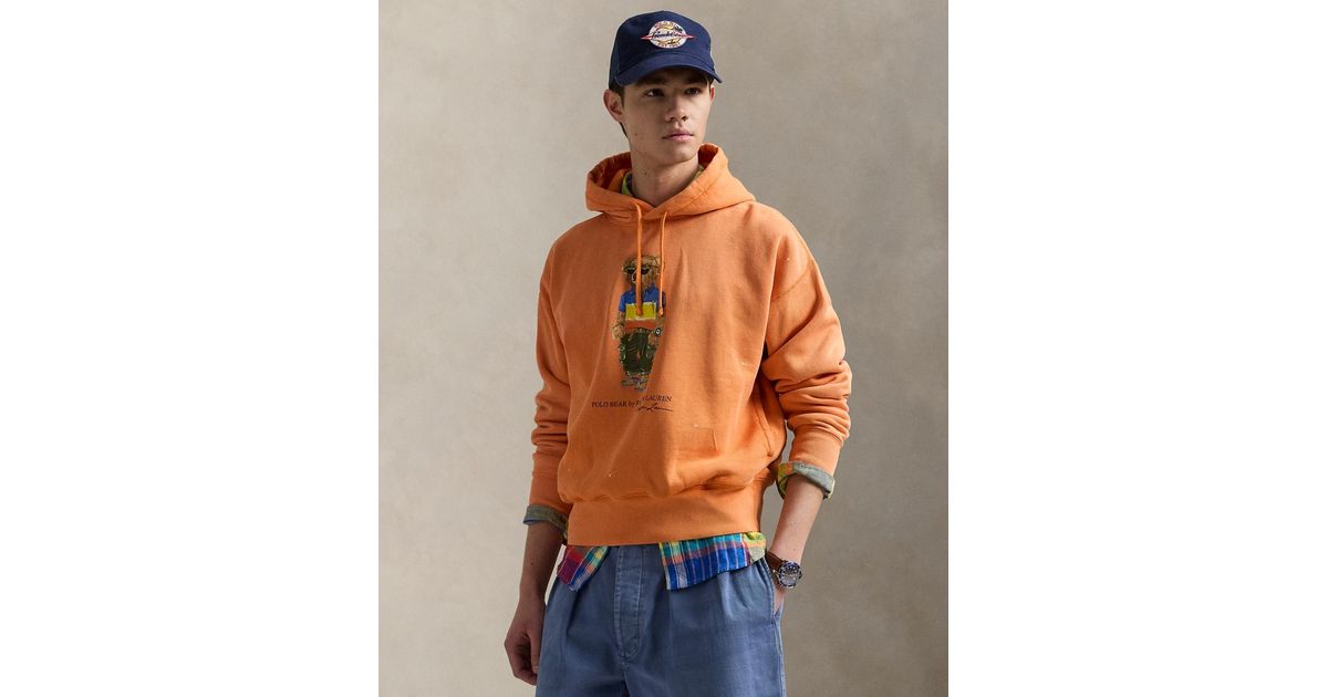 Polo Ralph Lauren Vintage-fit Polo Bear Fleece Hoodie for Men Lyst