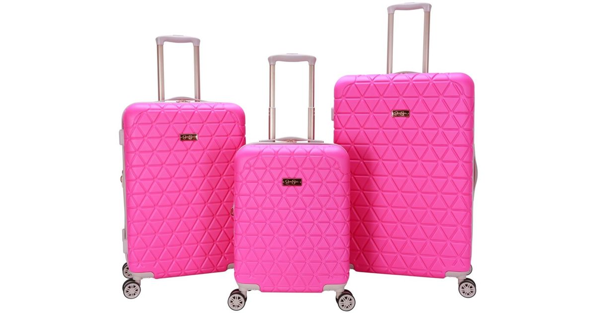 Jessica Simpson Dreamer 3 Piece Hardside luggage Set in Pink Lyst
