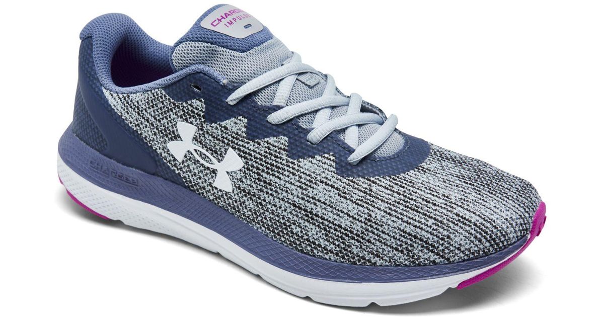 Under Armour Rubber Charged Impulse 2 Knit Running Sneakers From Finish