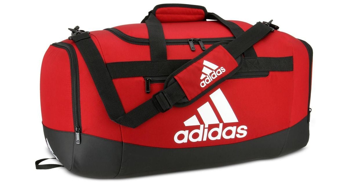 adidas Defender Iv Medium Duffel Bag in Red Lyst