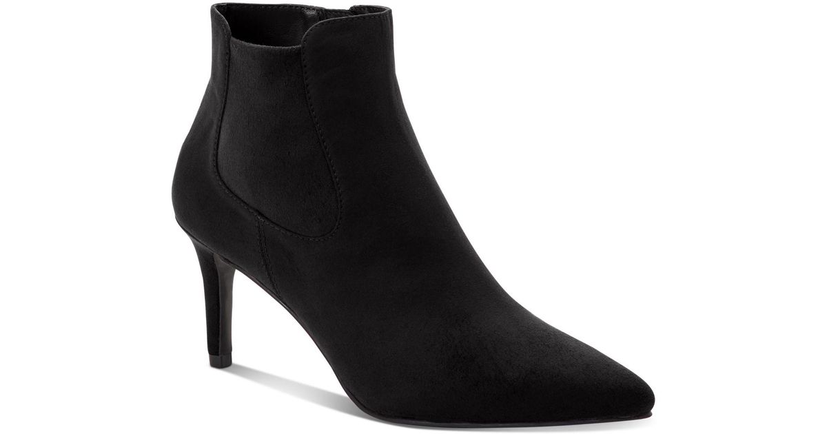 Alfani Jacklynne Pointed-toe Dress Booties, Created For Macy's in Black ...