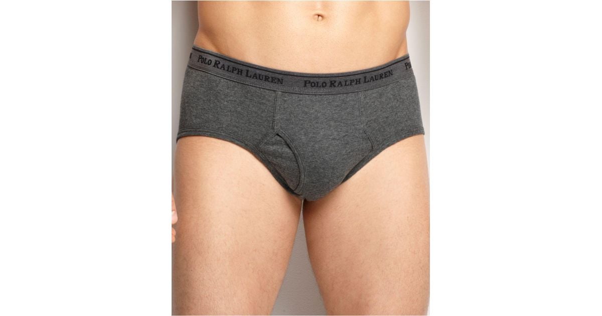 Polo Ralph Lauren Underwear 3-Pack Low Rise Stretch-Cotton Briefs