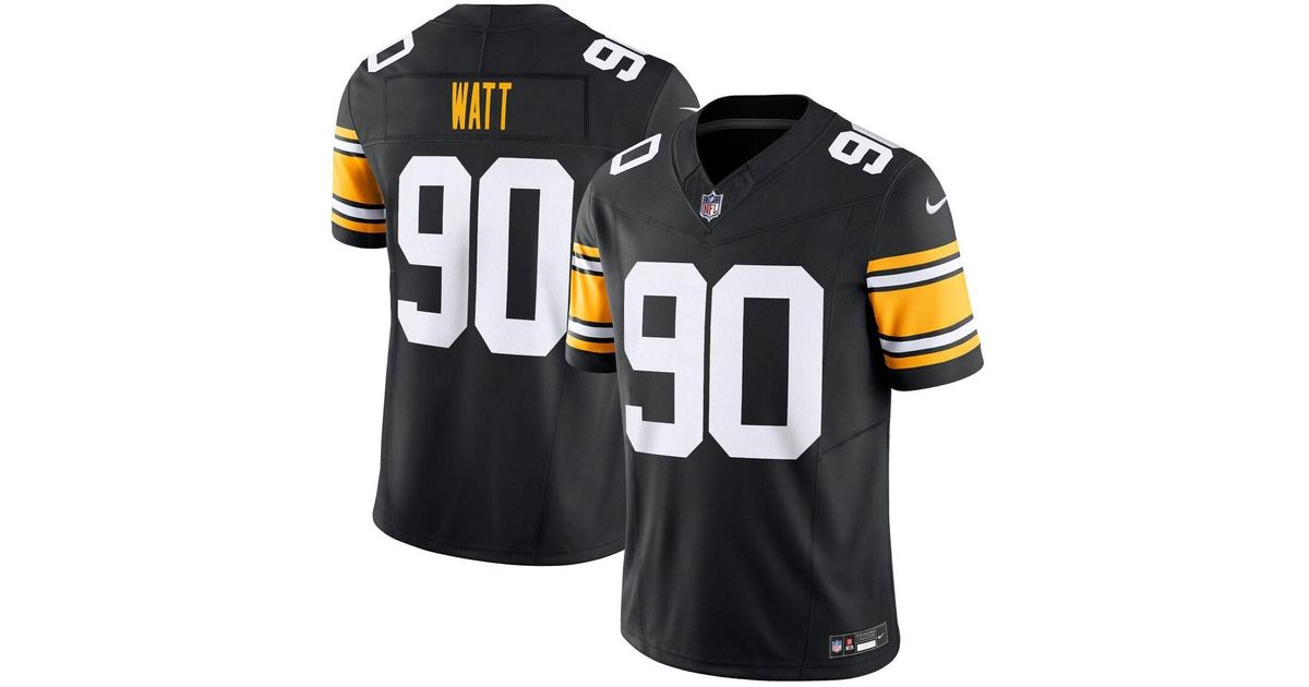 Nike T.j. Watt Black Pittsburgh Steelers Vapor F.u.s.e. Limited Alternate 1 Jersey for Men | Lyst