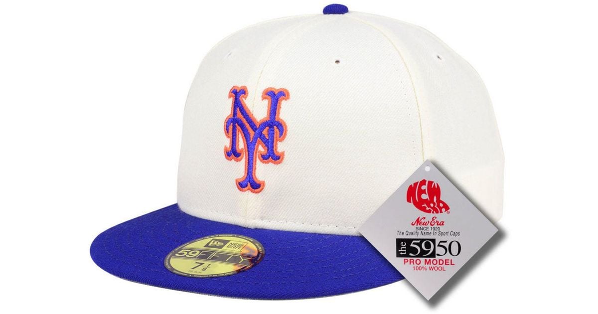 KTZ New York Mets Retro Classic 59fifty fitted Cap in White for