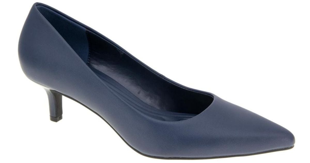 LUXINYU Women's Classic Pointed Toe Kitten Heel Pumps - Comfortable 2.36 Inch Low Heel Dress Shoes