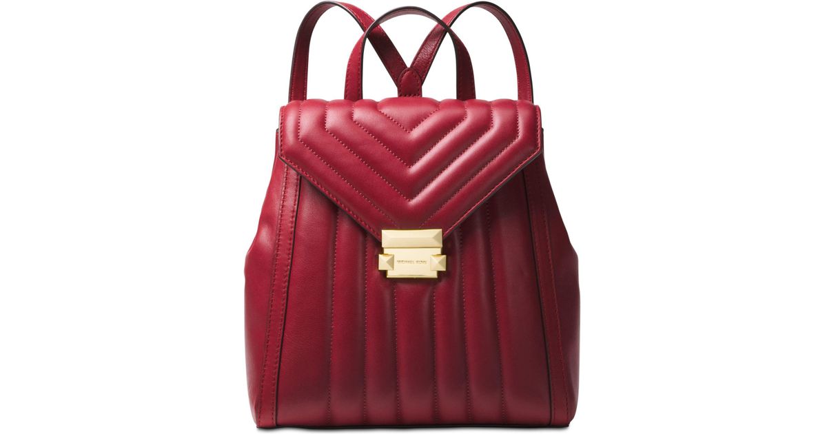 michael kors whitney quilted backpack