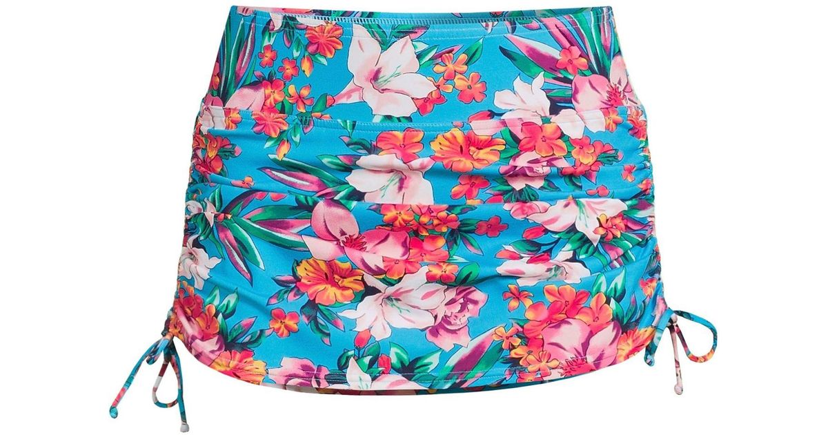 Lands' End Plus Size Chlorine Resistant Tummy Control Adjustable Swim