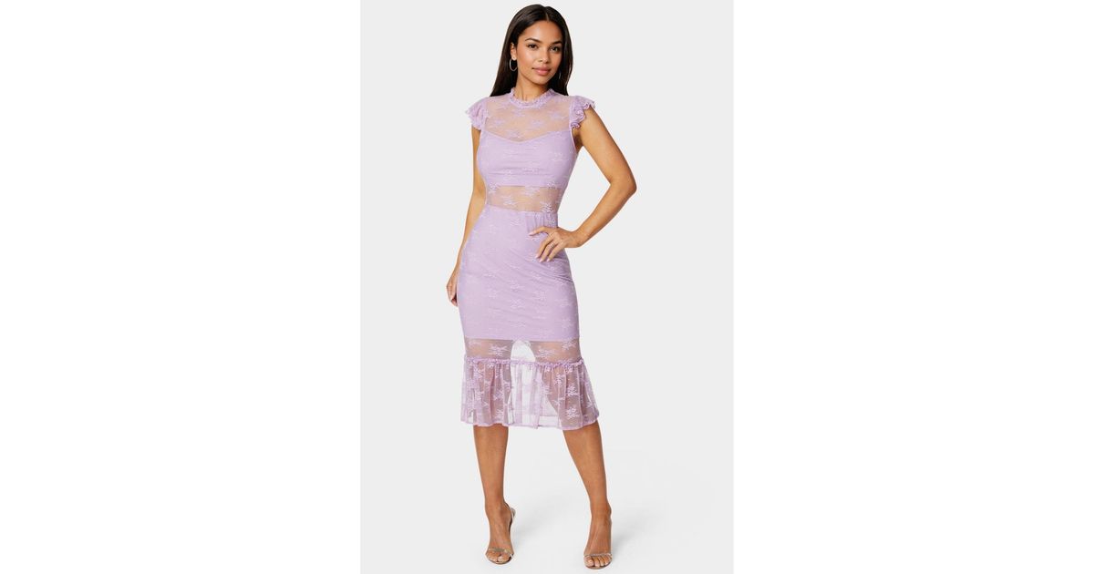 chinese dress ladies Satin Cowl Neck Slip Midi Dress Lilac main image 1