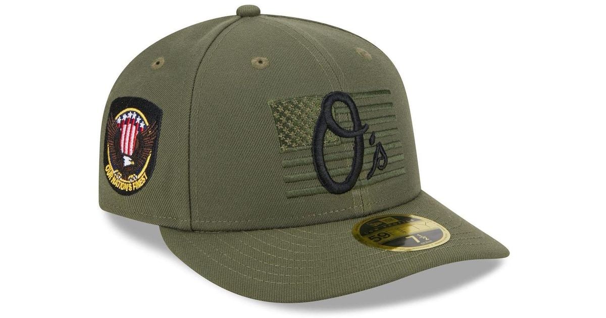 KTZ Green Baltimore Orioles 2023 Armed Forces Day Low Profile 59fifty ...
