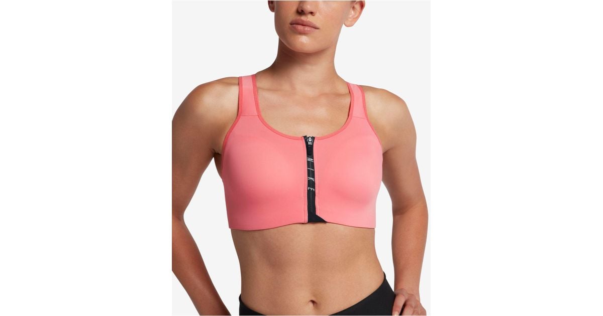 nike sports bra with zipper