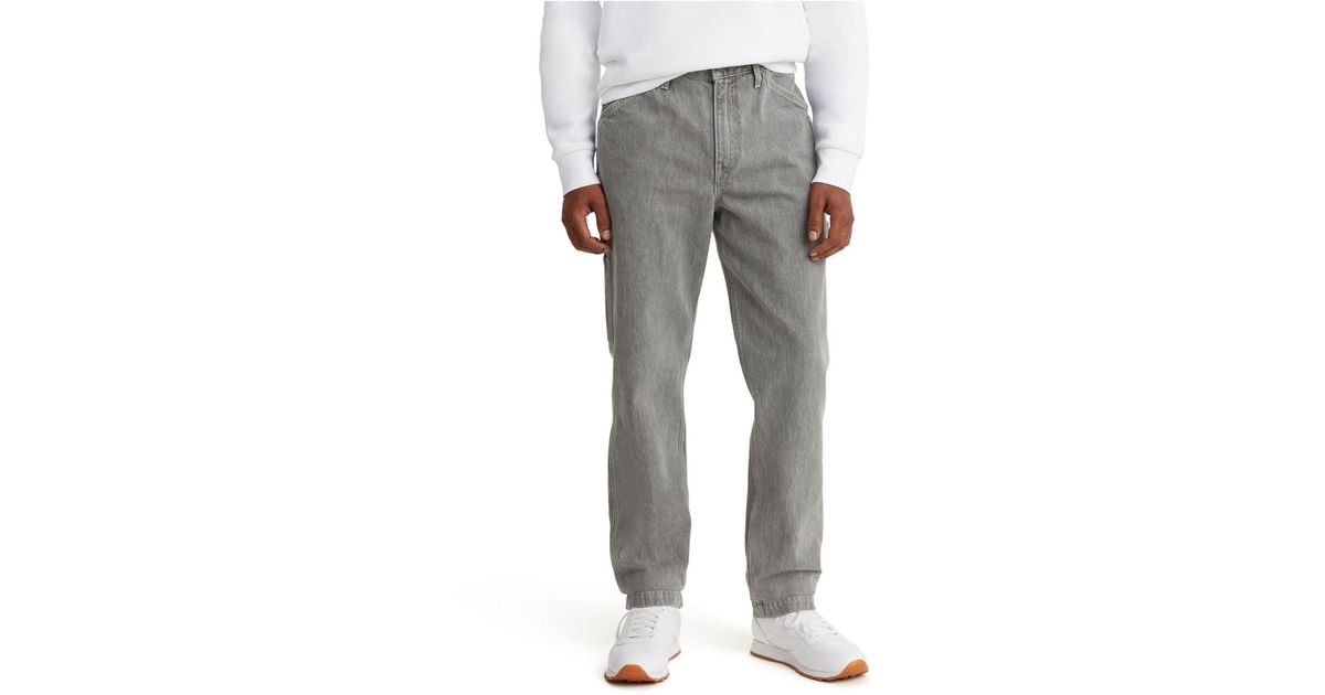 Levi's Denim Tapered Carpenter Jeans in Gray for Men Lyst