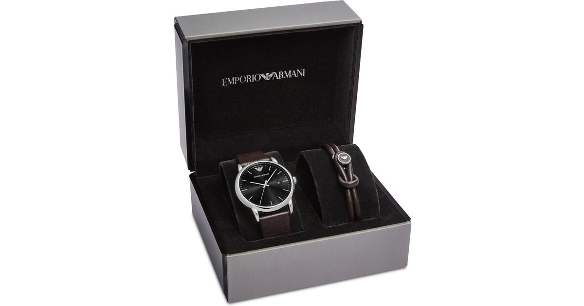emporio armani watch and bracelet gift set