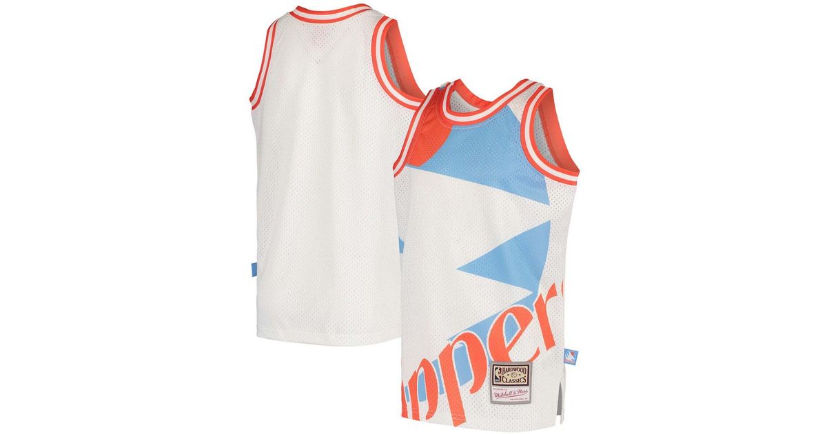 Mitchell & Ness Synthetic Youth White La Clippers Hardwood Classics Big
