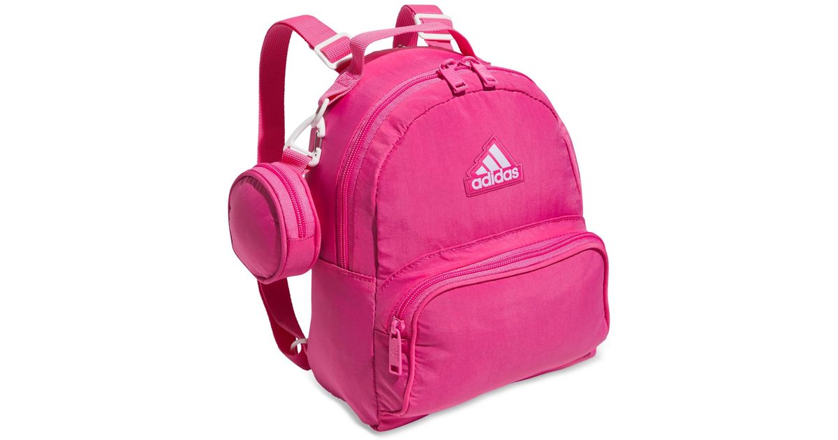 adidas pink small backpack