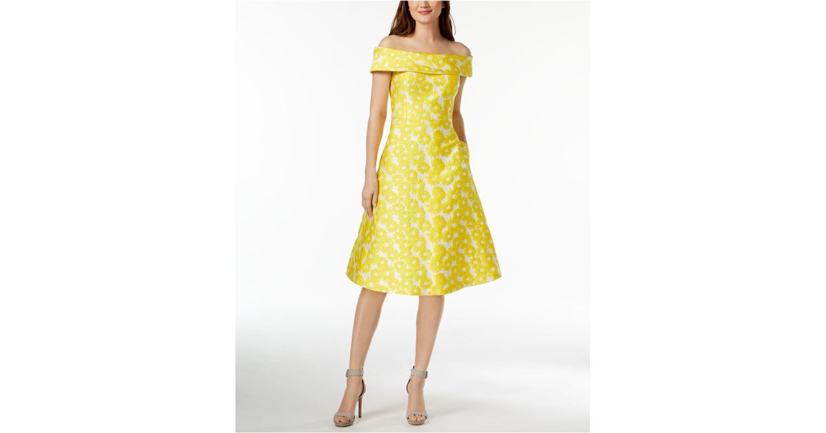 calvin klein sunflower dress