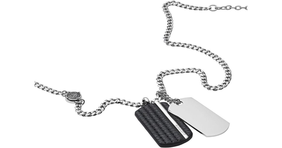 Army Military Dog Tag Mens Pink Suede Leather Pendant Necklace Lobster Clasp Length 13