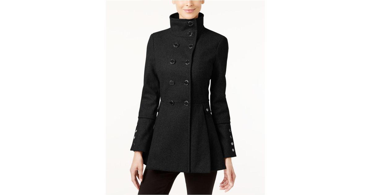 calvin klein skirted peacoat