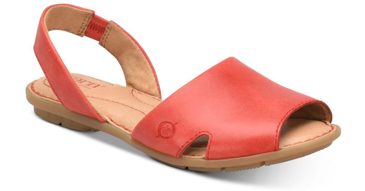 born red sandals