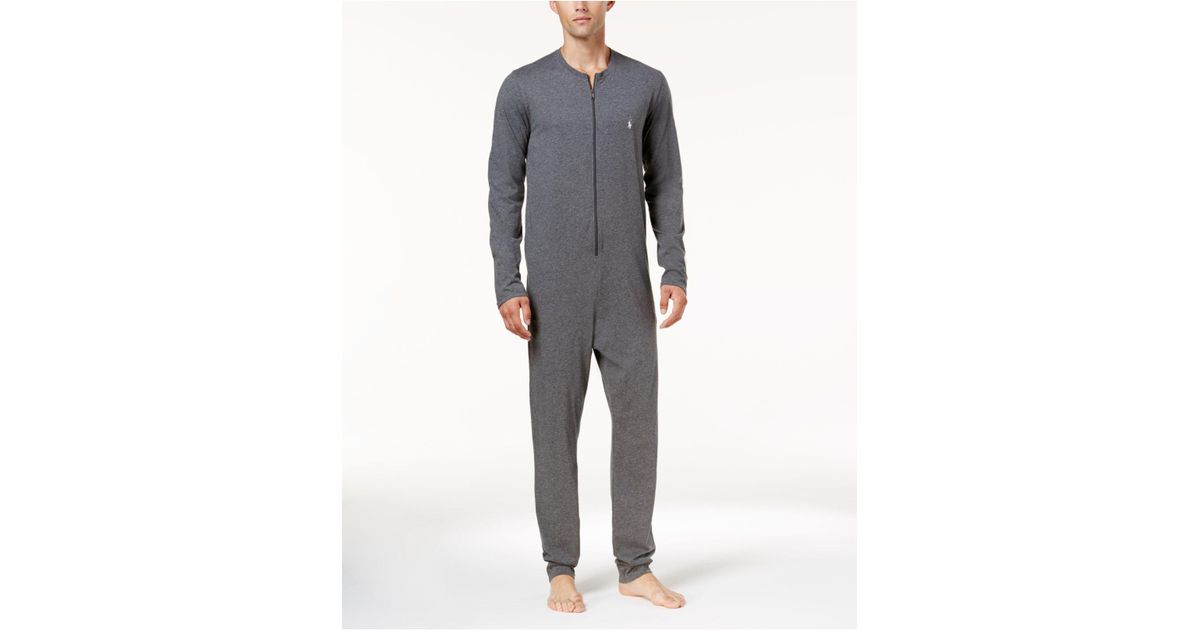 Polo Ralph Lauren Men's Cotton Jumpsuit Pajamas in Gray for Men Lyst