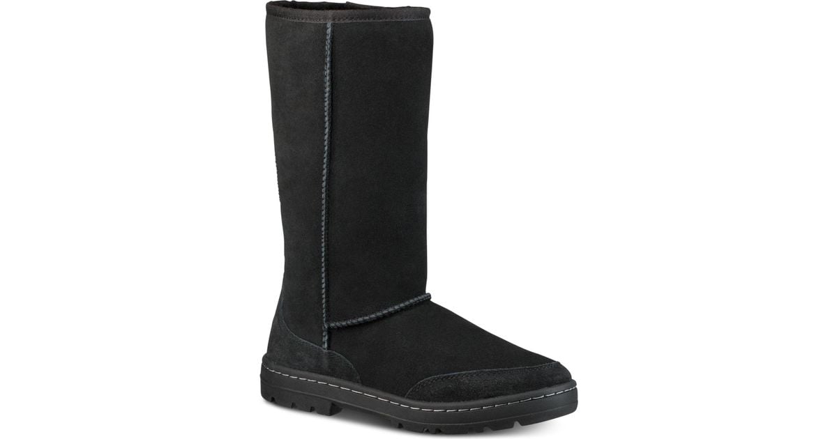 ugg ultra tall revival black